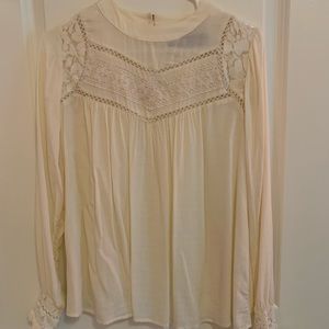 Francesca’s White Lace Blouse